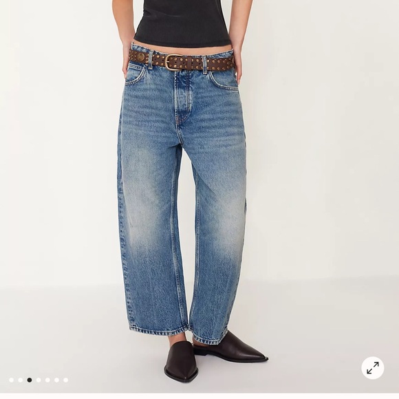 We The Free People Deep Trance Dropped Wide Leg Boyfriend Jeans - Picture 2 of 7